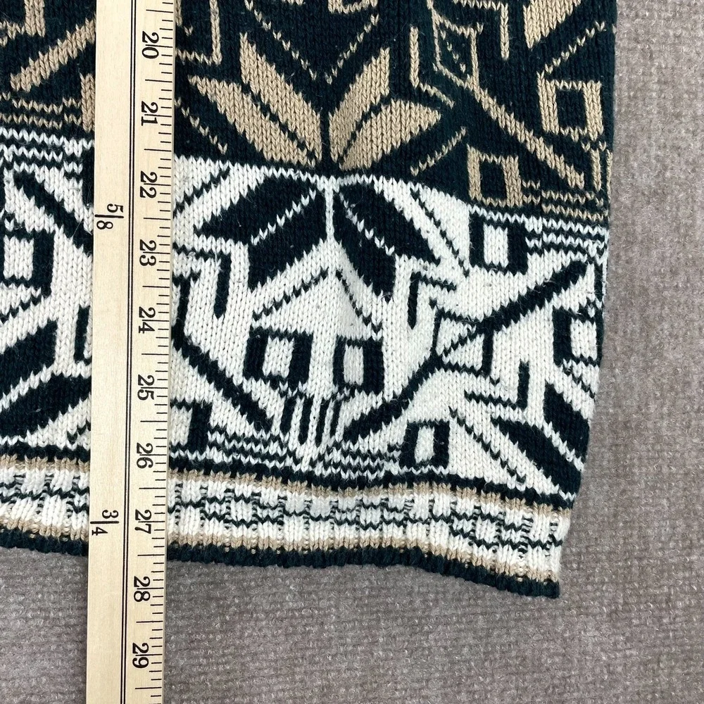 Vtg Tony Lambert Collections Sweater Mens Large Multicolor Geometric Chunky Knit